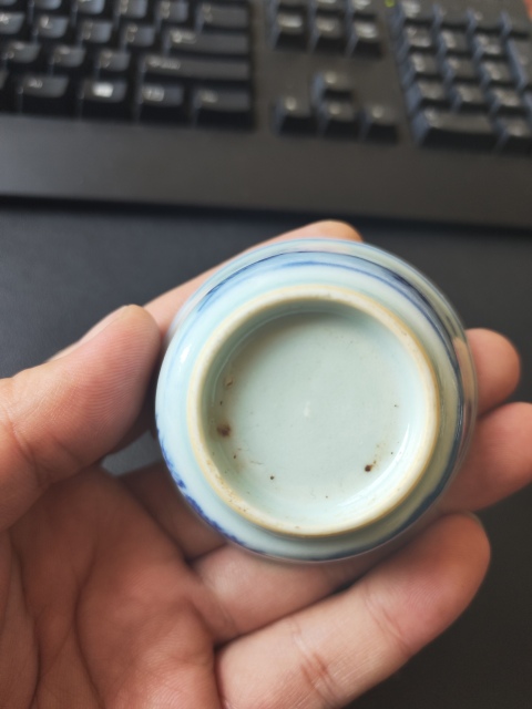 古玩陶瓷青花杯拍賣,當前價格2600元