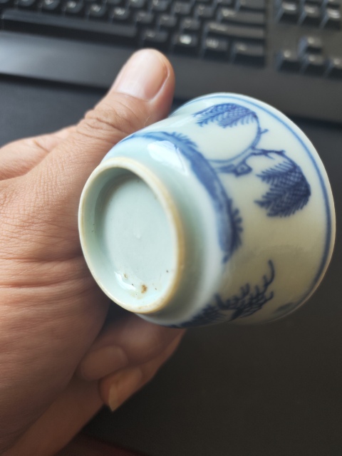 古玩陶瓷青花杯拍賣,當前價格2600元