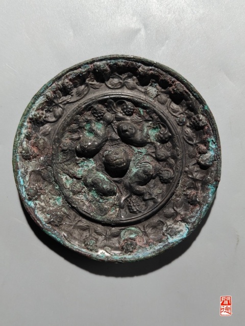 古玩雜項唐·海獸葡萄鏡(大名譽品)拍賣,當前價格2980元