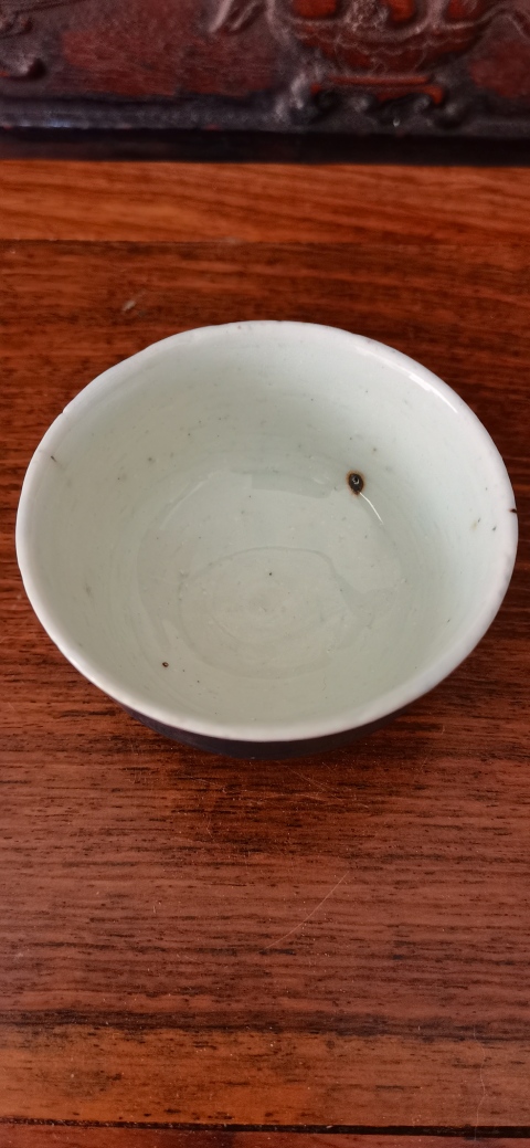 古玩陶瓷兩個霽藍釉茶杯拍賣,當前價格2000元
