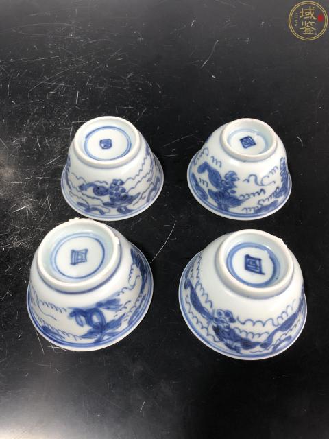 古玩陶瓷康熙青花松鼠葡萄杯一組拍賣,當前價格1680元