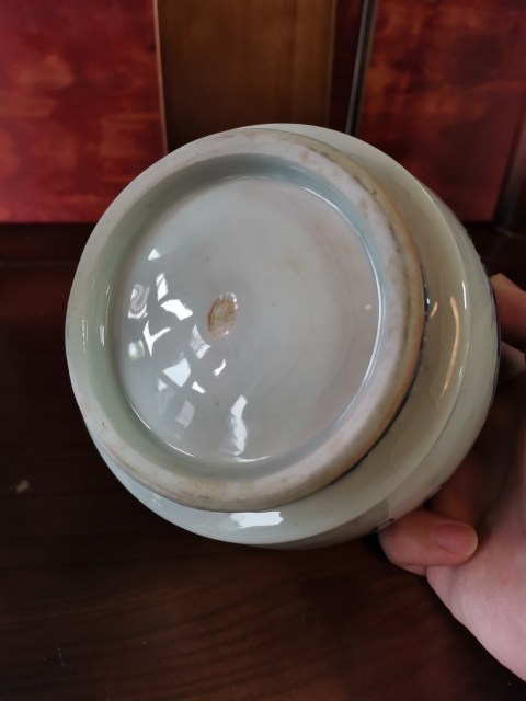 古玩陶瓷【精美香爐】晚清民國蜻蜓蝴蝶香爐拍賣，當前價格600元