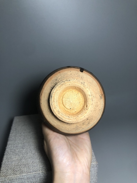 古玩陶瓷南宋吉州窯黑釉蓋罐拍賣,當前價格8000元