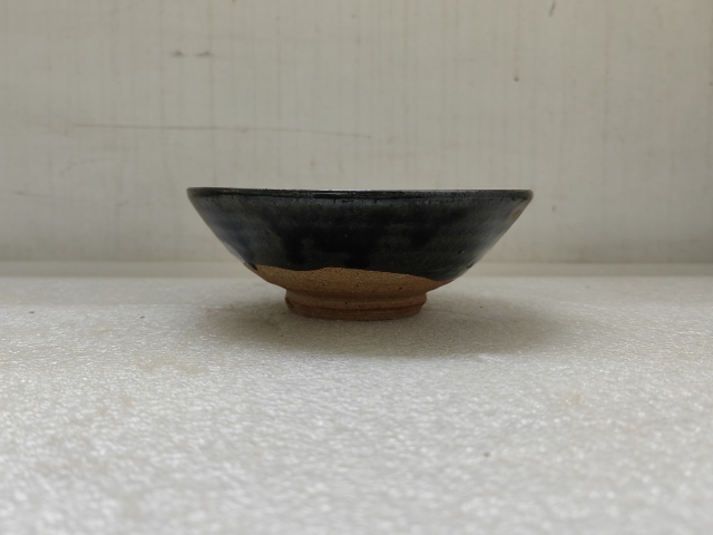 古玩陶瓷澀圈圈足疊燒工藝碗拍賣，當前價格550元