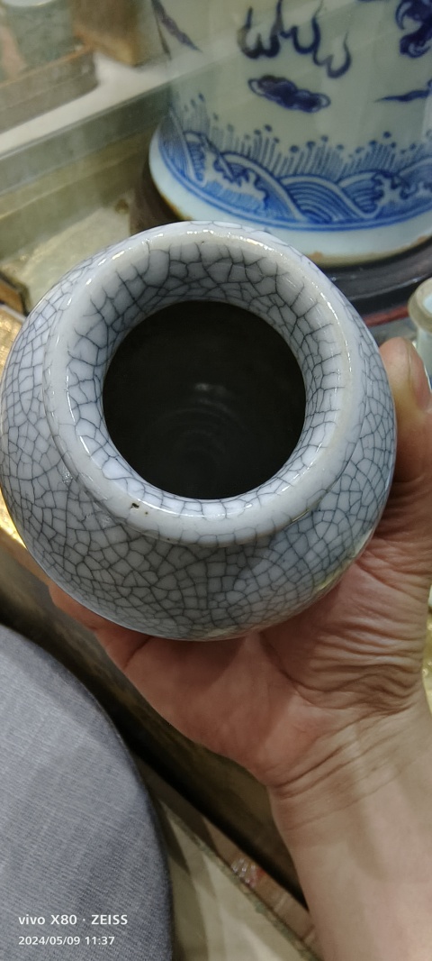 古玩陶瓷哥釉太白罐拍賣,當(dāng)前價格9999元