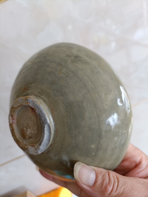 古玩陶瓷館藏級(jí)北宋龍泉青瓷五出筋河濱遺范方款盞拍賣，當(dāng)前價(jià)格1980元