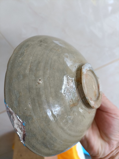 古玩陶瓷館藏級(jí)北宋龍泉青瓷五出筋河濱遺范方款盞拍賣，當(dāng)前價(jià)格1980元