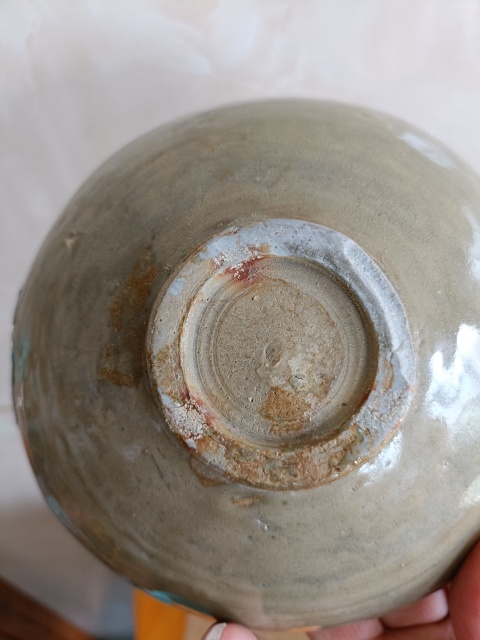 古玩陶瓷館藏級(jí)北宋龍泉青瓷五出筋河濱遺范方款盞拍賣，當(dāng)前價(jià)格1980元