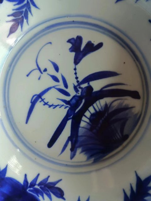 古玩陶瓷青花花卉凈手盆拍賣,當前價格1698元