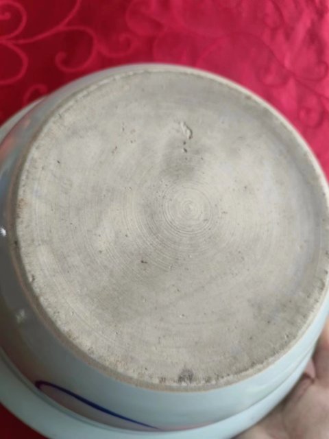古玩陶瓷青花花卉凈手盆拍賣,當前價格1698元