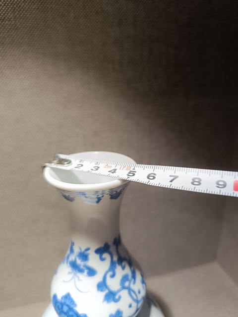 古玩陶瓷花卉紋青花葫蘆瓶拍賣，當前價格8800元