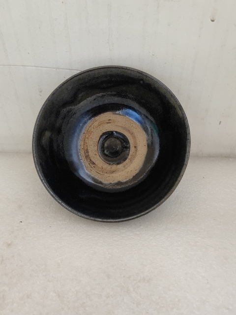 古玩陶瓷澀圈圈足疊燒工藝碗拍賣，當前價格550元