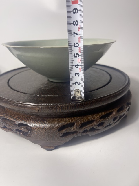 古玩陶瓷青白釉雙魚斗笠碗拍賣,當前價格1280元