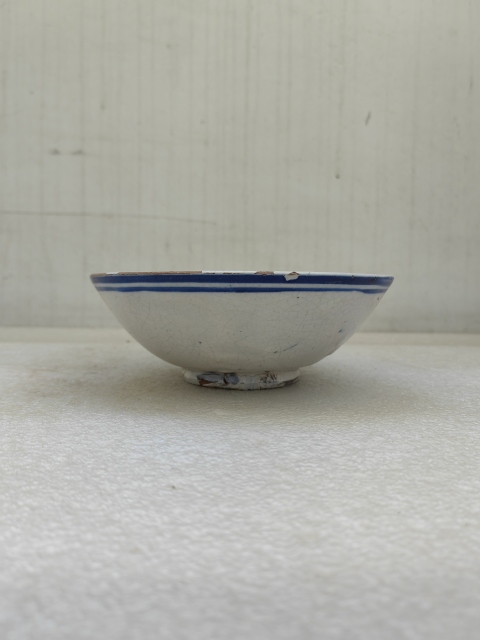 古玩陶瓷磁州窯澀圈圈足疊燒工藝碗拍賣，當(dāng)前價格220元