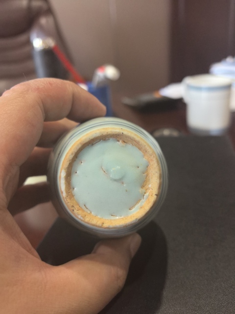 古玩陶瓷青花花卉紋水盂拍賣,當前價格6800元