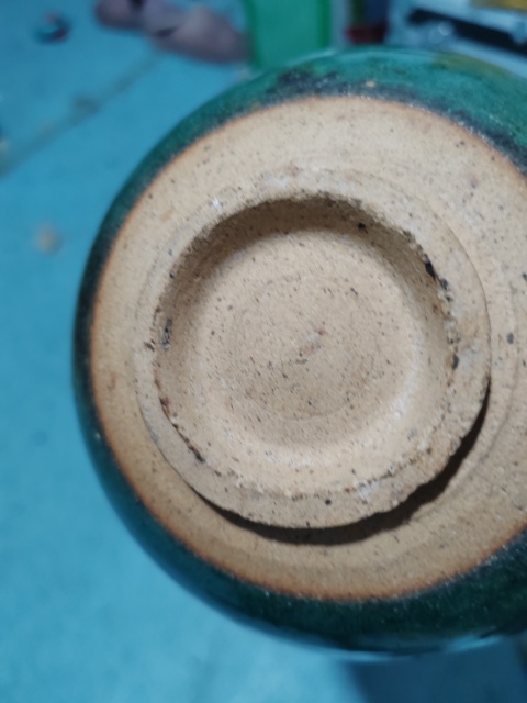 古玩陶瓷清代綠鈞釉茶碗拍賣，當前價格2300元