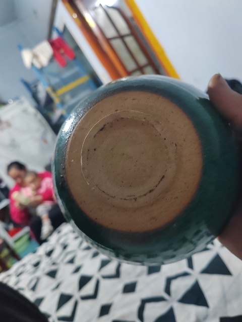 古玩陶瓷清代綠鈞釉茶碗拍賣，當前價格2300元