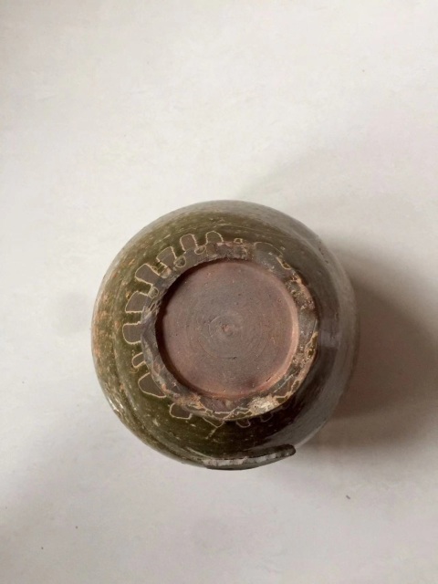 古玩陶瓷越窯青瓷雙耳罐拍賣,當前價格1200元