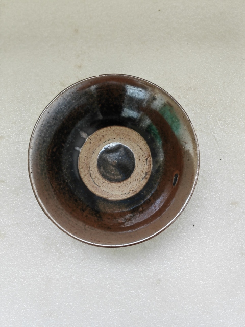 古玩陶瓷褐釉碗拍賣,當前價格198元