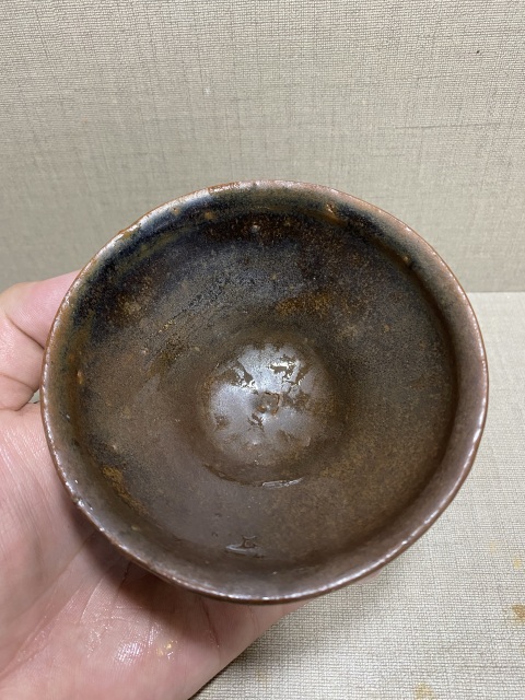 古玩陶瓷福清窯褐釉茶盞拍賣，當前價格980元