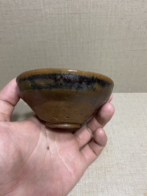 古玩陶瓷福清窯褐釉茶盞拍賣，當前價格980元