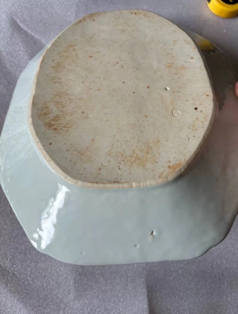 古玩陶瓷樓臺亭閣山水紋青花盤拍賣,當前價格1800元