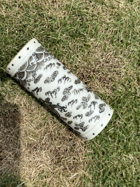 古玩陶瓷反瓷青花云龍紋香筒拍賣，當前價格8500元