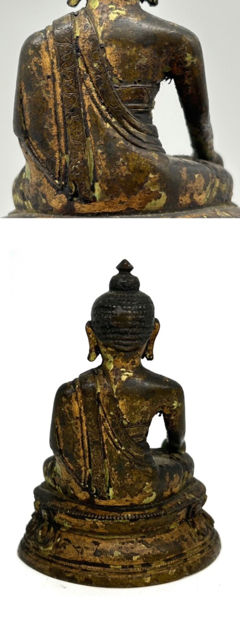 古玩雜項銅鎏金藥師佛拍賣，當前價格7000元