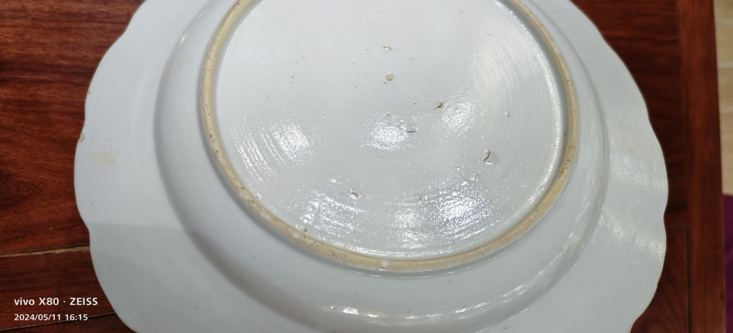 古玩陶瓷清乾隆 粉彩江西十景圖紋盤拍賣，當(dāng)前價(jià)格2800元