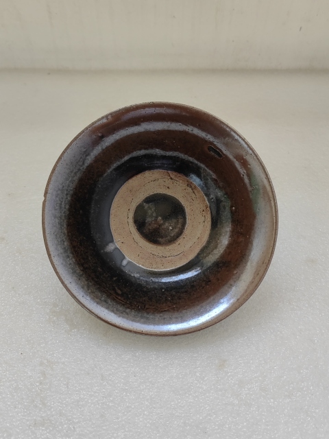 古玩陶瓷褐釉碗拍賣,當前價格198元