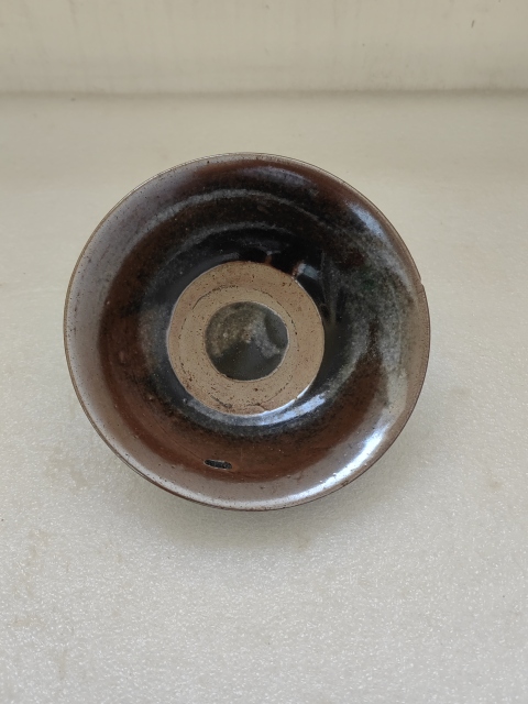 古玩陶瓷褐釉碗拍賣,當前價格198元