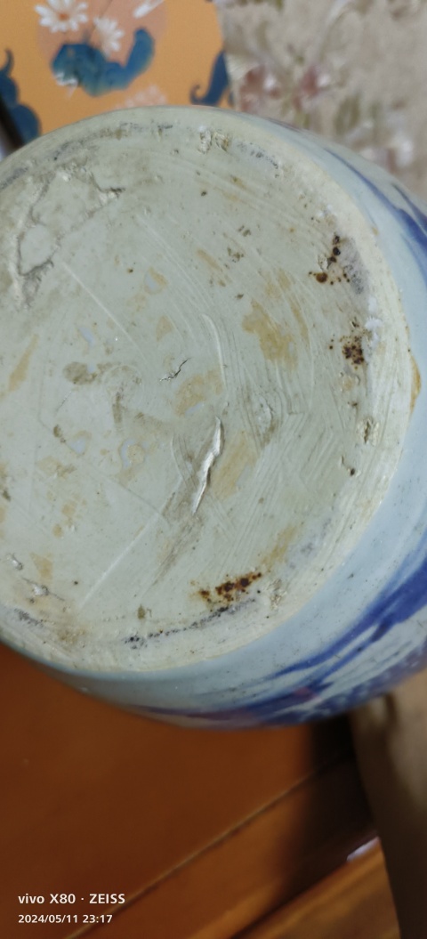 古玩陶瓷青花麒麟巴蕉葉紋罐拍賣，當前價格68888元