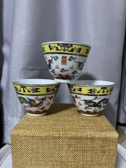 古玩陶瓷粉彩云龍紋仰鐘杯拍賣,當(dāng)前價(jià)格288元