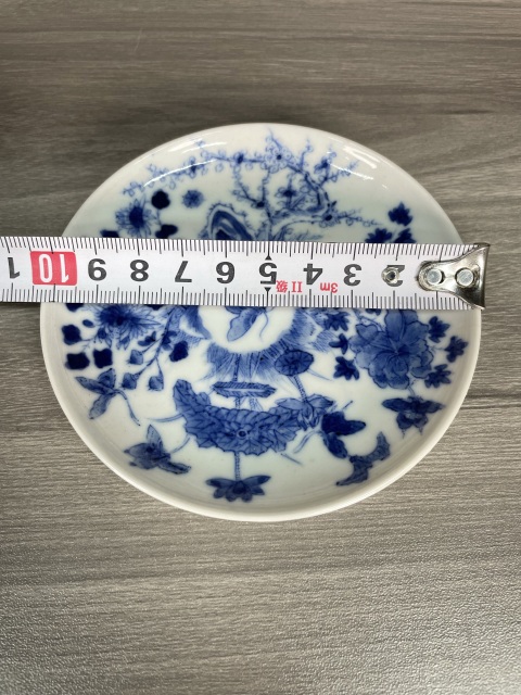 古玩陶瓷清道光 二級官極品青花四季花卉紋盤拍賣,當前價格1750元