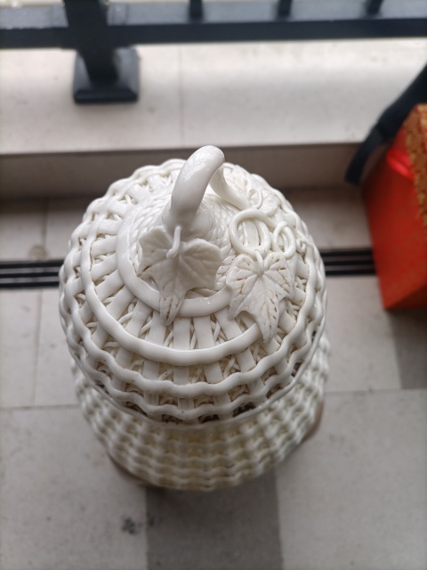 古玩陶瓷德化窯編織葫蘆瓶拍賣，當(dāng)前價格1200元