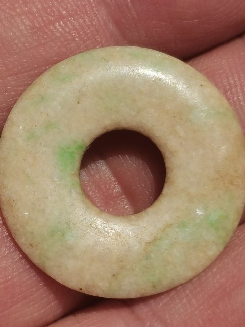 古玩玉器清代翡翠平安扣拍賣,當前價格499元