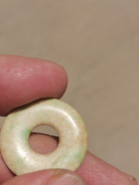古玩玉器清代翡翠平安扣拍賣,當前價格499元
