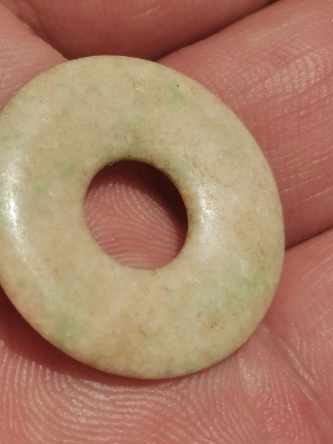 古玩玉器清代翡翠平安扣拍賣,當前價格499元