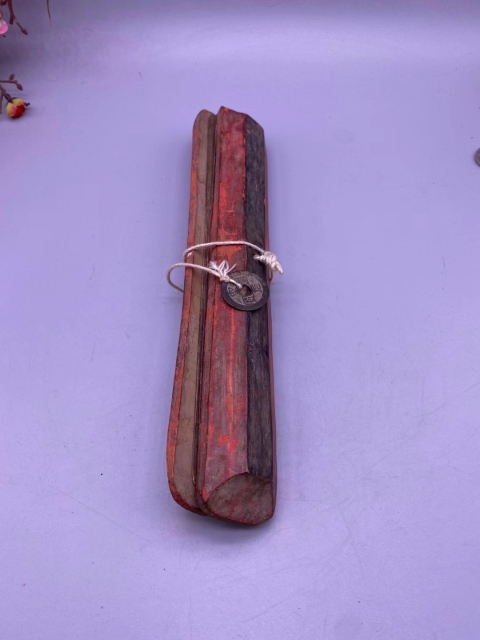 古玩雜項【已實物鑒真】珍品～楠木夾貝葉經拍賣，當前價格15000元