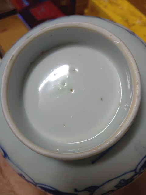 古玩陶瓷青花纏枝花卉紋茶碗拍賣,當前價格2800元