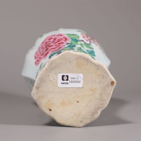 古玩陶瓷雍正 粉彩花卉紋花口瓶拍賣，當前價格6000元
