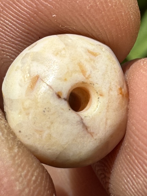 古玩雜項漢代鑲蝕珠，奶皮沁拍賣，當前價格460元