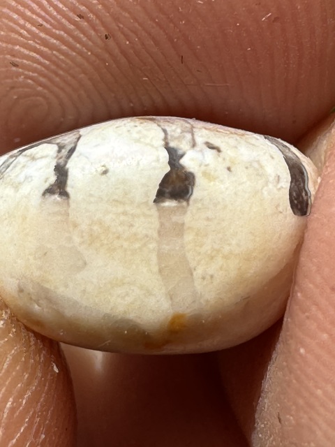 古玩雜項漢代鑲蝕珠，奶皮沁拍賣，當前價格460元