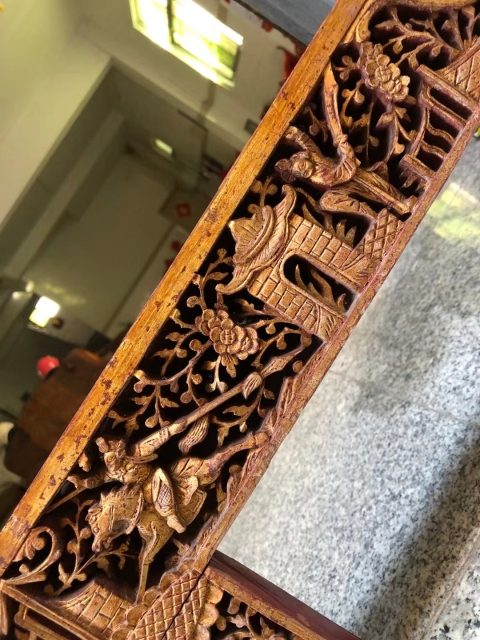 古玩雜項雕花板拍賣，當前價格1266元