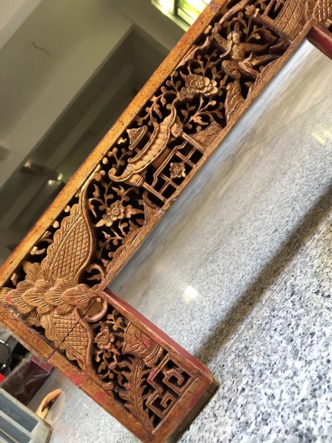 古玩雜項雕花板拍賣，當前價格1266元