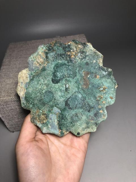 古玩銅器宋代葵口鏡拍賣，當前價格888元