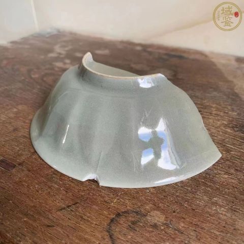 古玩陶瓷南宋精品龍泉窯青釉蓮瓣紋洗標本拍賣，當前價格299元