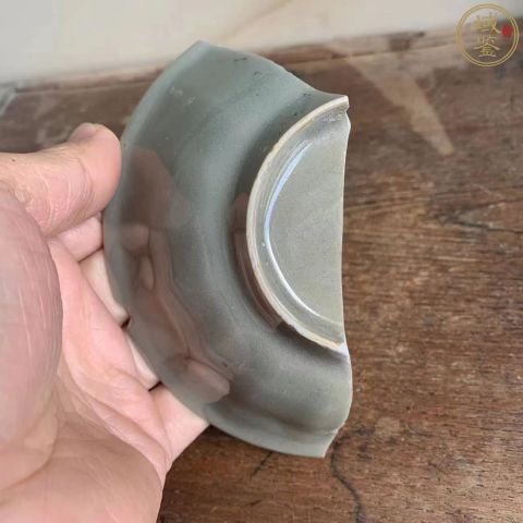 古玩陶瓷南宋精品龍泉窯青釉蓮瓣紋洗標本拍賣，當前價格299元