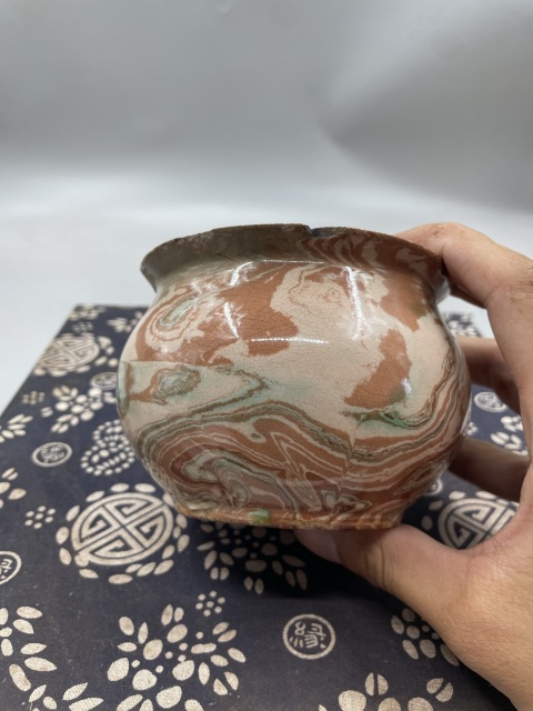 古玩陶瓷攪胎釉罐拍賣，當前價格500元