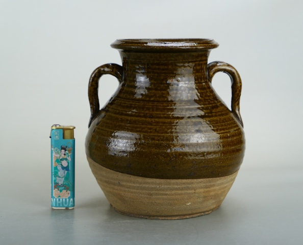 域鉴古玩】明清.茶叶末釉双系罐(约1644年)拍卖价格/图片/值多少钱